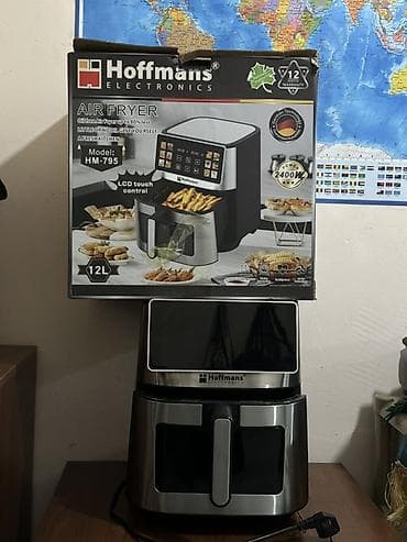 air fryer: Аэрогриль (аэрофритюрница) Hoffmans Electronics HM-795 - Объем: 12 л — 2
