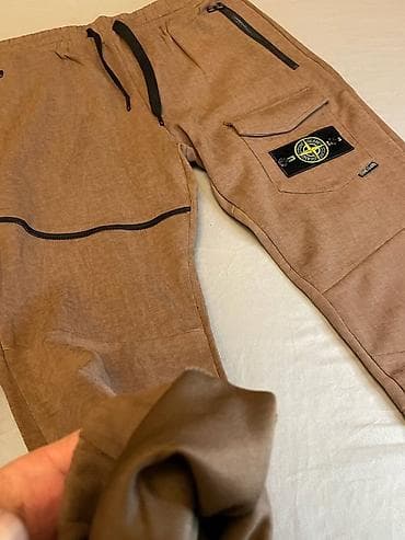 джинсы бойфренд: Мужские джоггеры Stone Island - Модель: спортивные штаны-джоггеры с — 2