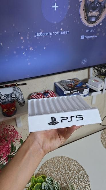 ufc ps4: Органайзер/стойка для дисков PS5 - Компактный лоток для хранения — 1