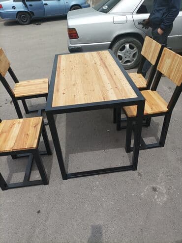 современные столы и стулья для кухни: Кухонный стол и стул — 4