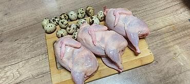 Перепелиные яйца и тушки вес 350 -400 грамм ( фото наше) в