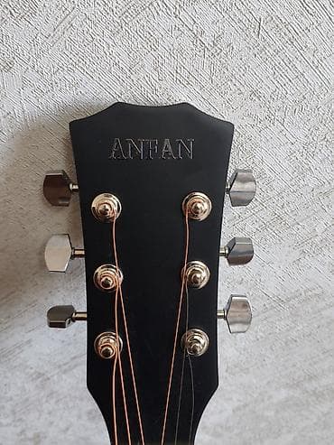музыкальные инструменты: Акустическая гитара ANFAN, форма корпуса дредноут с вырезом (cutaway) — 2