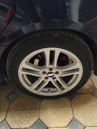 et35: Колеса в сборе 215 / 55 / R 17, Лето, Б/у, Комплект, Легковые, Литые, отверстий - 5 — 1