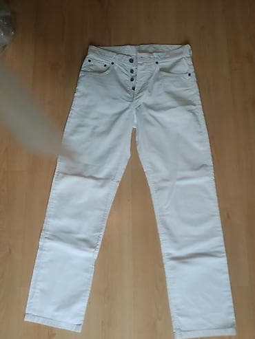 дедские одежды: Белые джинсы 46-48 размер на парня 14-26л. Ткань очень качественная — 3