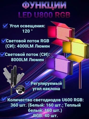 led подсветка: RGB лед лампы меч и квадратный студийный свет для фотографий и семки — 3