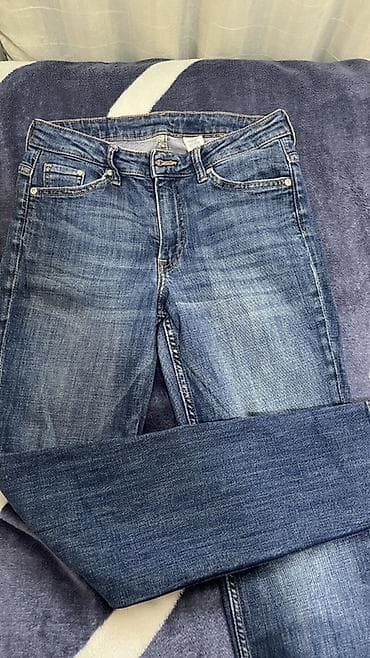 юбка зара: 1/2 фотоДжинсы женские, классический деним - Посадка: высокая - Крой — 3