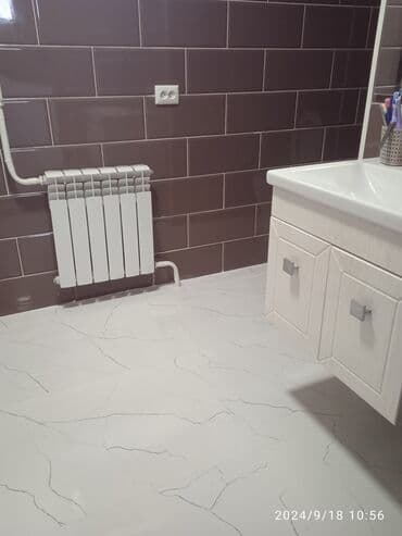 Сантехнические работы: Укладка плитки на пол | Керамогранитая плитка | Вертикальная укладка, Диагональная укладка, Горизонтальная укладка Больше 6 лет опыта — 5