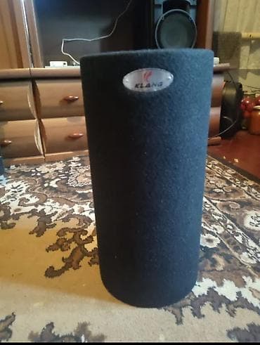 Другая автоэлектроника: Сабвуфер KLANG в цилиндрическом корпусе с встроенным автомобильным — 1