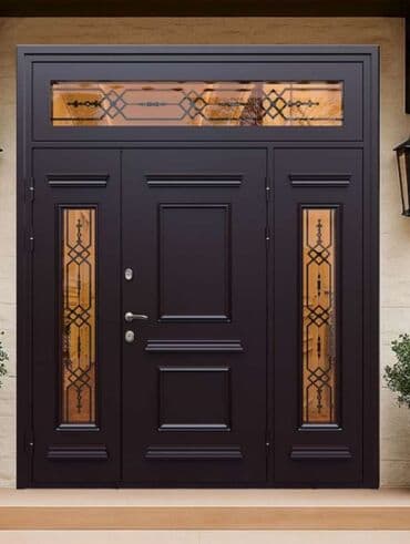 купить бочку из нержавейки: Двери для домов и квартир, Металлическая, Двухстворчатая, Кованная, цвет - Серый — 7