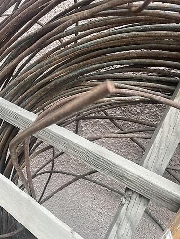 Металлическая проволока, Сталь, Диаметр: 8 мм, Другое назначение, Без покрытия, Резка