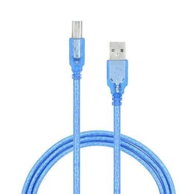 Кабель для принтера Кабель USB 2.0 printer data cable 1.5м голубой