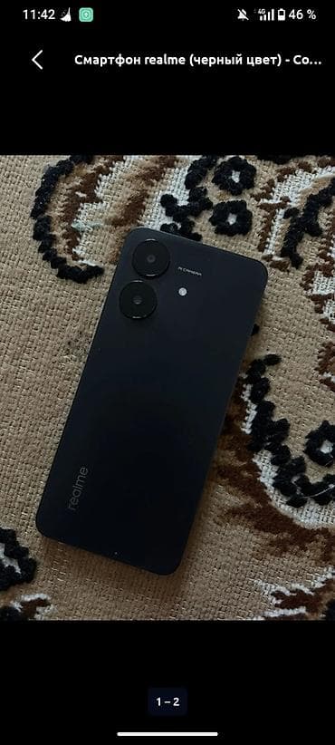 google pixel 8a: Смартфон realme, черный цвет. Основные особенности: - Корпус: матовый — 3