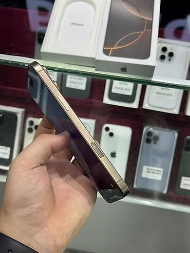 apple studio display: IPhone 16 Pro Max, Б/у, 256 ГБ, Desert Titanium, Кабель, Коробка, Чехол, В рассрочку, 92 % — 4