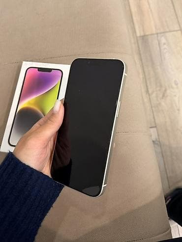 ipad pro: IPhone 14, Б/у, 128 ГБ, Белый, Коробка, 85 % — 2