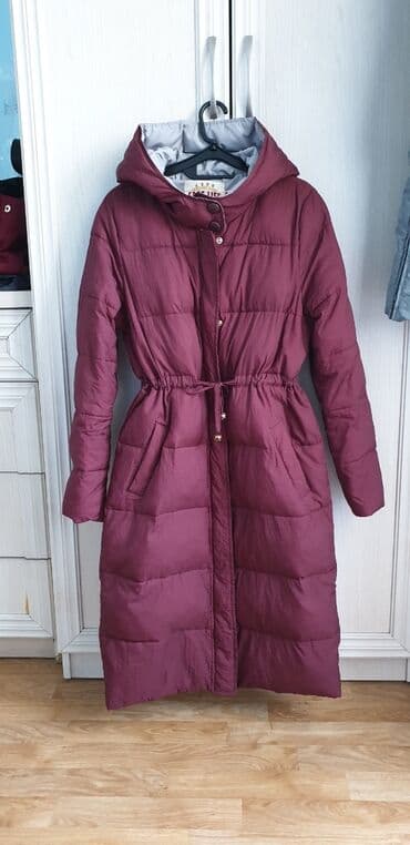 купить женский пуховик большого размера: Пуховик, По колено, S — 1