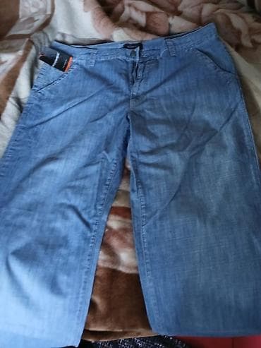 Мужская одежда: Мужские хлопковые джинсы (2 пары) большие размеры - Модели: голубые — 1