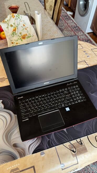 Ноутбук, MSI, 16 ГБ ОЗУ, Intel Core i7, 15.6 ", Б/у, Для работы, учебы, память SSD