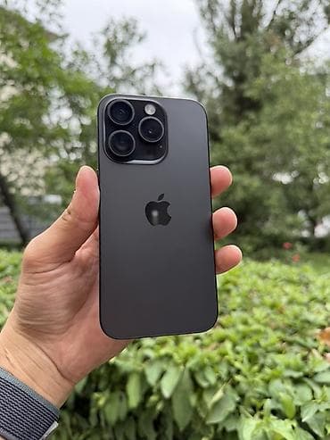 Техника и электроника: IPhone 15 Pro, Б/у, 256 ГБ, Black Titanium, 86 % — 1