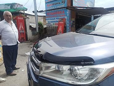 витровик: Хайландер 2018 дефлектор окон Alvy, Дефлектор капота Defly оригинал — 3