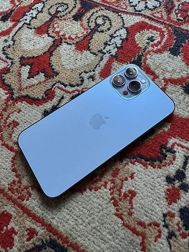 apple ipad 11: IPhone 13 Pro Max, Б/у, 256 ГБ, Голубой, Чехол, Кабель, 81 % — 1