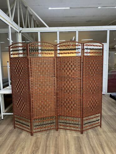 7 микра район: Ширма Ширма плетенка 180 длина 50 ширина одной секции в ширме 4 — 2