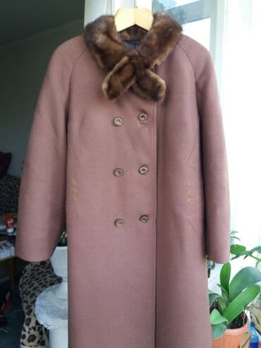 Пальто, Классика, Зима, Драп, Длинная модель, XL