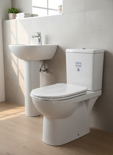 ванна унитаз: Унитаз Напольный, Новый, Материал: Фаянс — 1