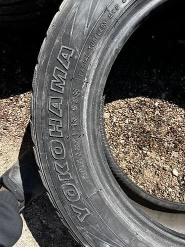 диски с шинами бу: Шины 225 / 60 / R 17, Всесезонная, Комплект, Легковые, Yokohama — 1