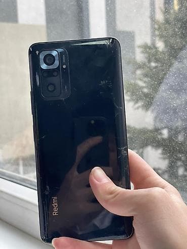 apple phone: Redmi, Redmi Note 10 Pro, Б/у, 256 ГБ, цвет - Черный, 2 SIM — 1