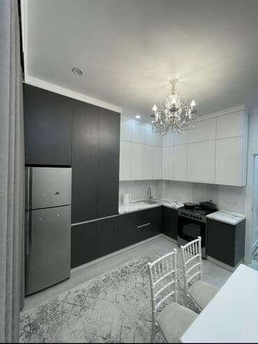 купить квартиру в 12 микрорайоне бишкек: 2 комнаты, 66 м², Элитка, 8 этаж, Евроремонт — 1