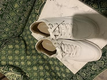 женские кожаные кроссовки: Кроссовки, 37, Geox, Б/у, цвет - Белый — 5