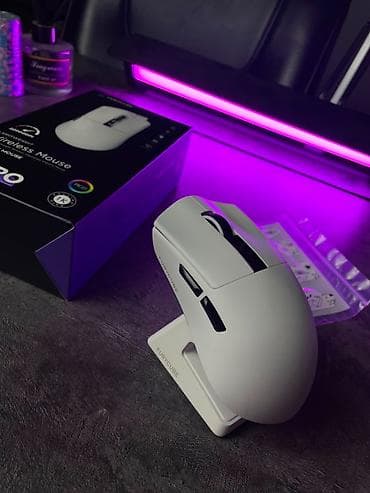 Техника и электроника: Игровая мышка Furycube g9pro Есть led экран на мышки ✖️Цвет: белый — 3