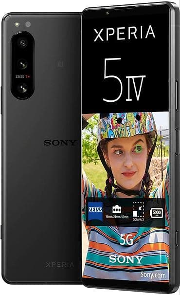 х периа: Sony Xperia 5 IV, Б/у, 128 ГБ, цвет - Черный, 1 SIM — 1