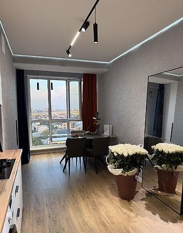 2 комнаты, 61 м², Кок-Жар ж/м Элитка, 9 этаж, Дизайнерский ремонт