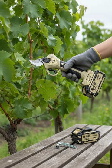 садовые инструменты: Электрический секатор FB6040, диаметр реза до 40 мм. Комплектация: - — 1