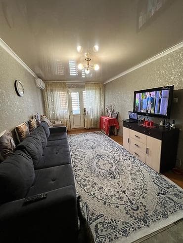 квартиру токмак: 3 комнаты, 58 м², 104 серия, 4 этаж — 6