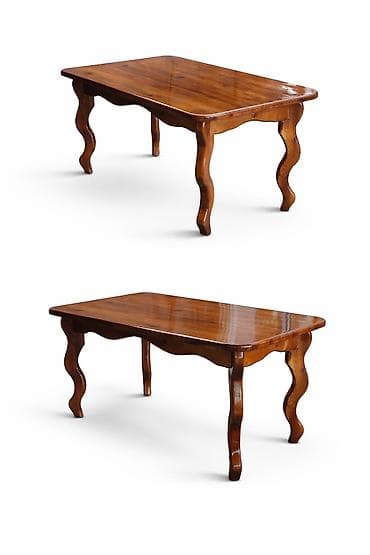 кухонный круглый стол: Деревянный журнальный стол ручной работы. - Материал: массив дерева — 4