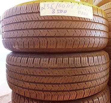корейские шины купить: Шины 235 / 60 / R 18, Лето, Б/у, Пара, Легковые, Корея, Hankook — 1