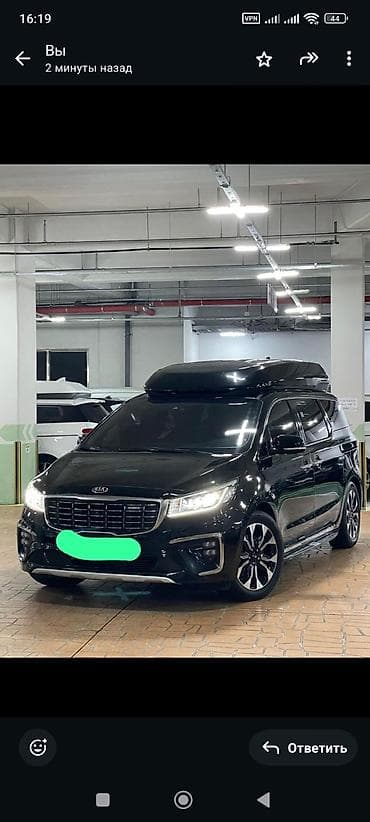 Kia Carnival: 2019 г., 2.2 л, Автомат, Дизель, Минивэн