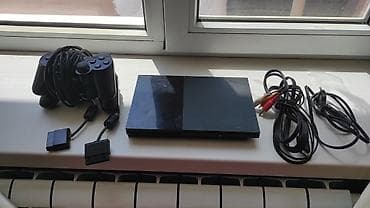 Техника жана электроника: Sony PlayStation 2 Slim (PS2 SCPH-700xx/900xx серия) — комплект для — 1
