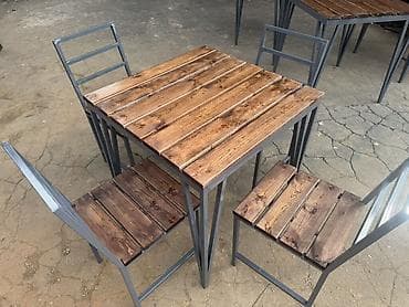 foldable table: Стол и стул для кафе, Новый, Платная доставка, Самовывоз — 1