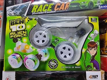 Игрушка «Ben 10 Alien Force» — трюковая машинка на радиоуправлении at lalafo.kg Игрушка «Ben 10 Alien Force» — трюковая машинка на радиоуправлении