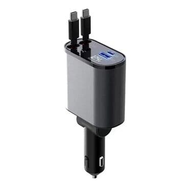 зарятка акумлятор: Описание Автомобильное зарядное устройство Green Lion FM Retractable — 1