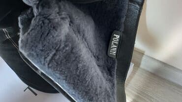 сапоги из натурального меха и кожи: Сапоги, 39, Polann, Новый, цвет - Черный, Самовывоз — 1