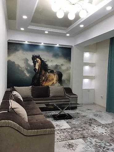 сдаю квартиру район бишкек парк: 1 комната, 76 м², Дизайнерский ремонт — 9