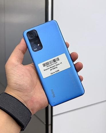 Redmi, Redmi Note 11, Б/у, 128 ГБ, цвет - Синий, В рассрочку, 2 SIM — 1