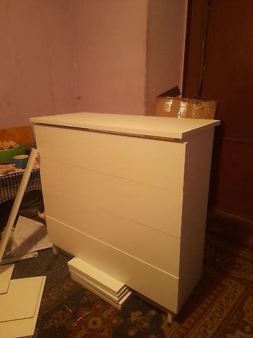 продаю шкаф для одежды: Комод для одежды, Новый, Без зеркала, ЛДСП, цвет - Белый — 1