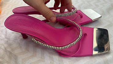 Спорттук бут кийим: Босоножкалар, 39, Mango, Колдонулган, түсү - Кызгылт, Өзү алып кетүү — 5