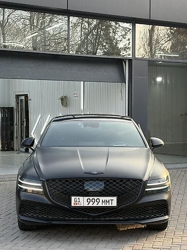 люк 124: Представляем седан Genesis G80 в матовом черном цвете. Автомобиль — 3