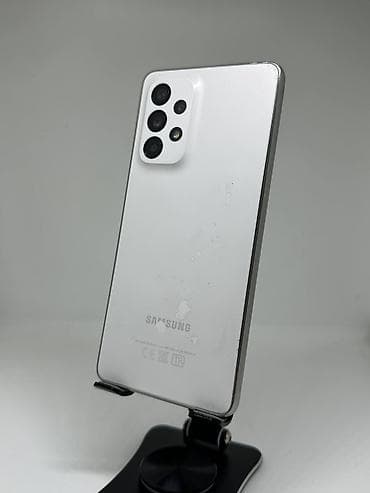 гелек: Samsung Galaxy A53 5G, Колдонулган, 128 ГБ, түсү - Ак, 2 SIM — 2